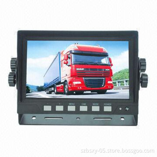 7-inch Rear View Digital LCD Monitor with 2CH for Trucks